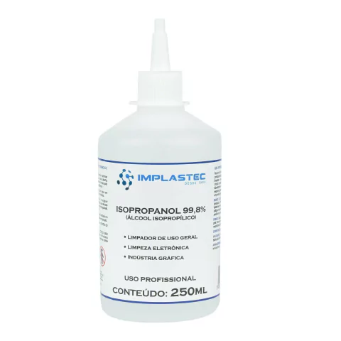 Álcool Isopropílico Isopropanol 250ml Implastec