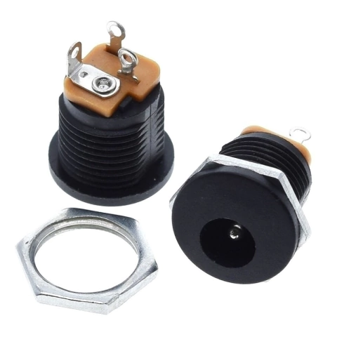 Conector Jack P4 2,1mm com Rosca DC-022