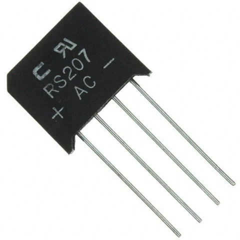 RS207 – Ponte Retificadora 2A 1000V