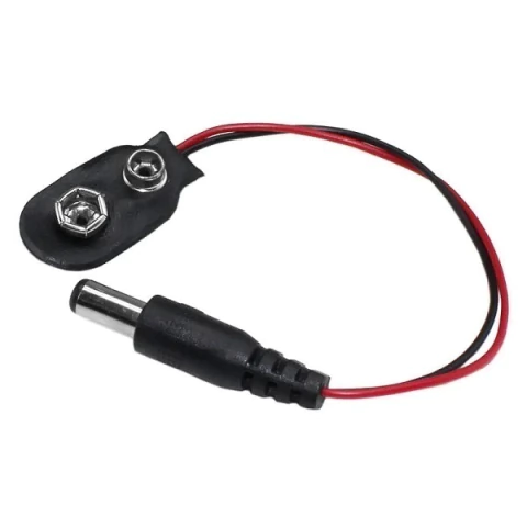 Clip para Bateria 9V com Plug P4