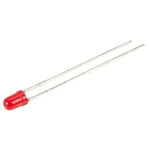 LED Difuso 3mm Vermelho