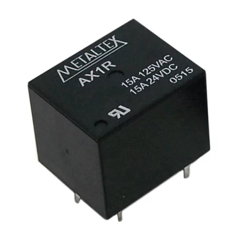 AX1RC2 – Relé 12VCC 15A 5T Metaltex