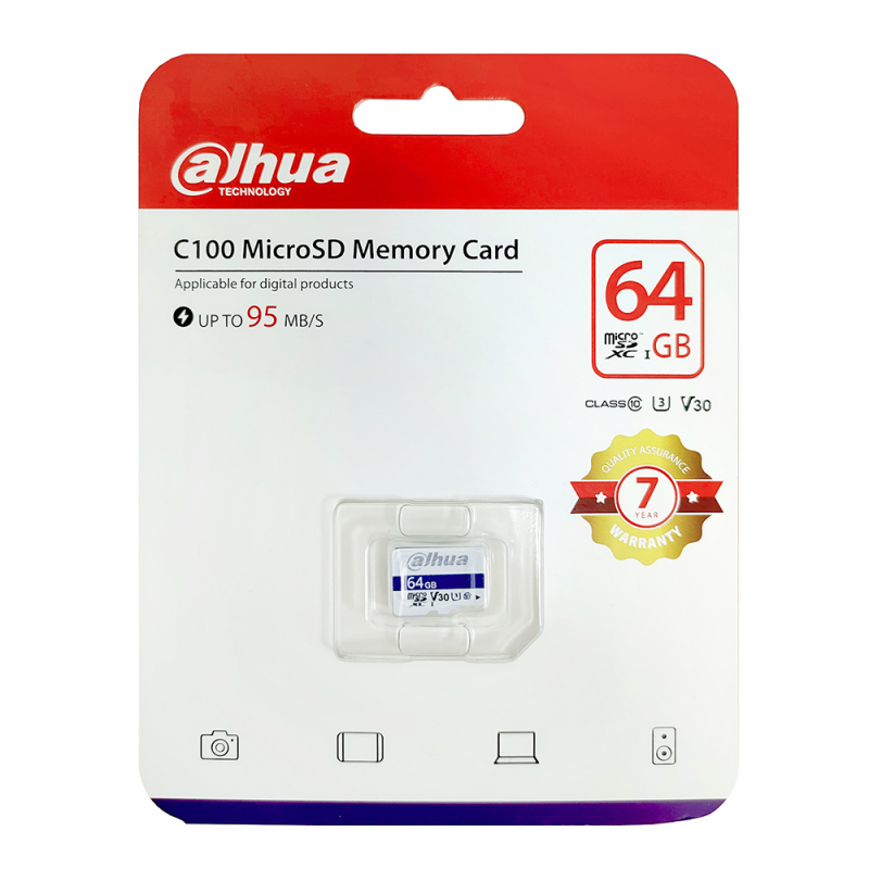MEMORY CARD TF-C100/64GB microSD UHS-I, SDXC 64 GB DAHUA