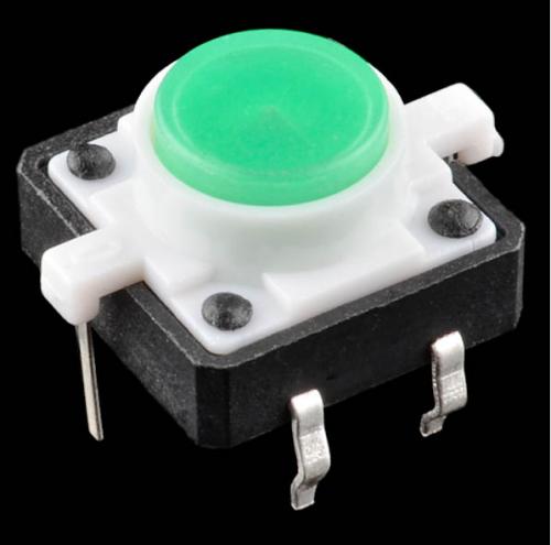 LED tactile button - Green