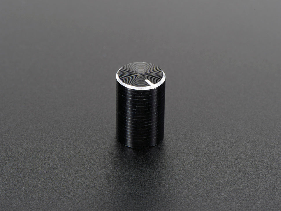 Slim Metal Potentiometer Knob - 10mm Diameter x 15mm - T18