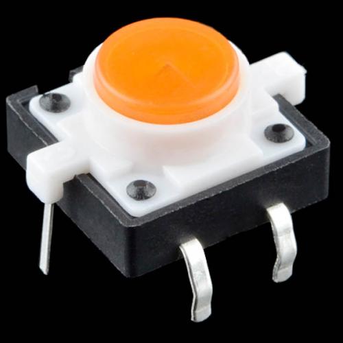 LED tactile button - Orange
