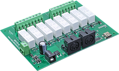 MIDI Relay/Dimmer Output Module - 0 Relays - 8 Dimmers