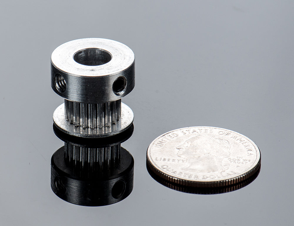 Aluminum GT2 Timing Pulley - 6mm Belt - 20 Tooth - 8mm Bore -