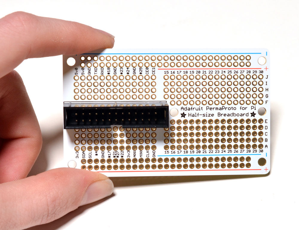 Adafruit Half-size Perma-Proto Raspberry Pi Breadboard PCB Kit