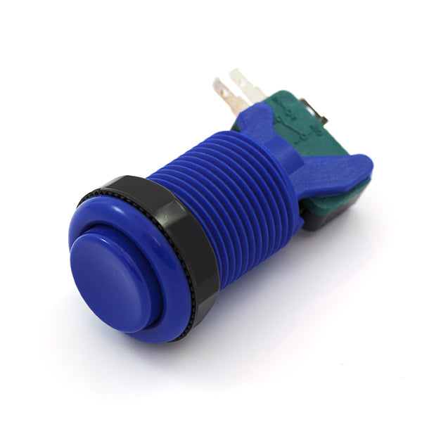Arcade Push Button 35mm - concave - blue
