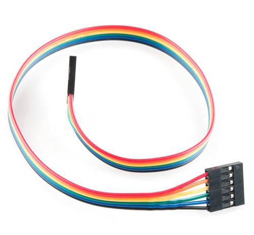 Jumper Wire - 0.1", 6-pin, 12"