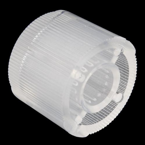 Clear plastic knob