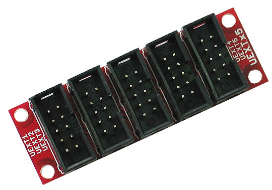 UEXTx5 - UEXT PORT SPLITTER AND EXTENDER WITH 5 UEXT CONNECTORS WIRED IN PARALLEL