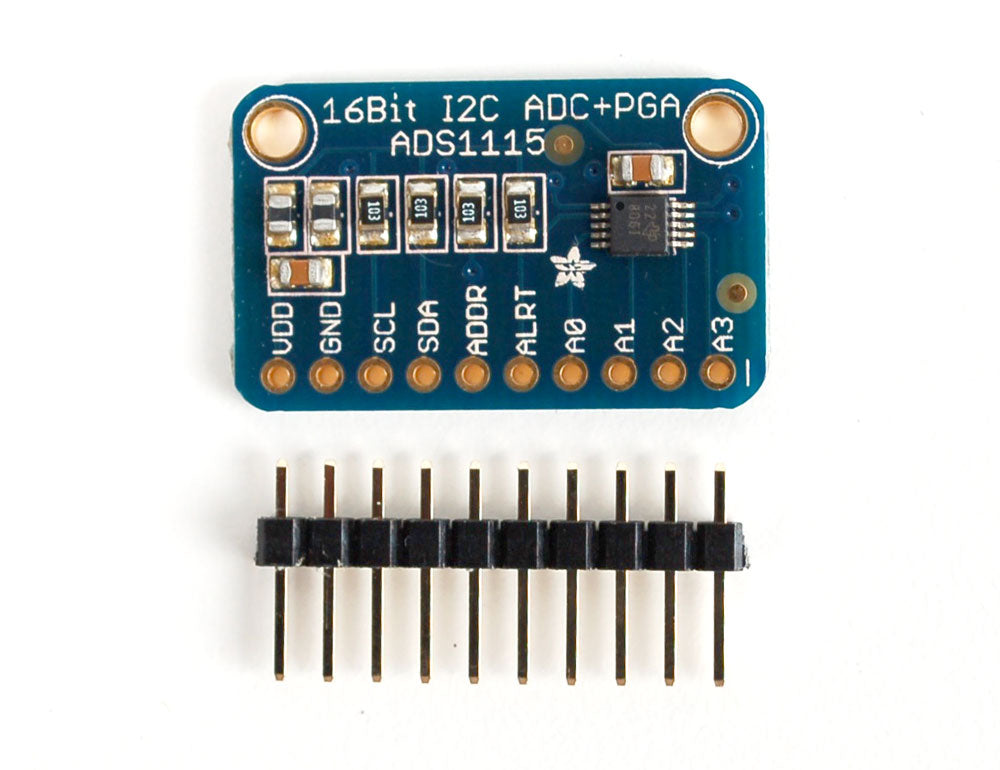 ADS1115 16-Bit ADC - 4 Channel with Progrmmable Gain Amplifier
