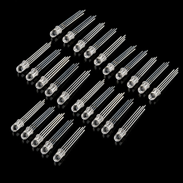 LED RGB - Clear - 25pcs (Common Cathode)