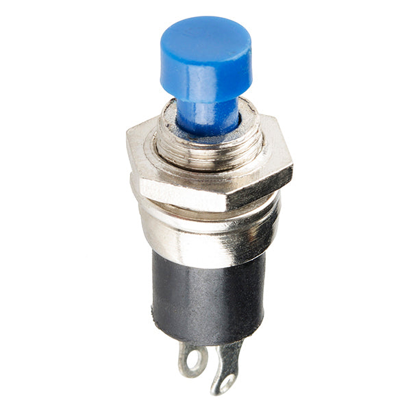 Momentary Button - Panel Mount (Blue)