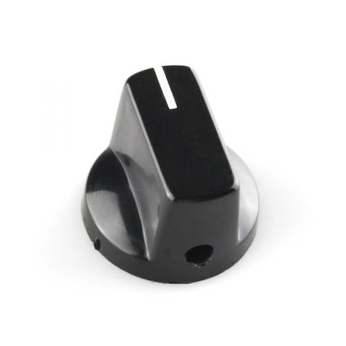 Black Knob 15x19mm for 6mm shaft