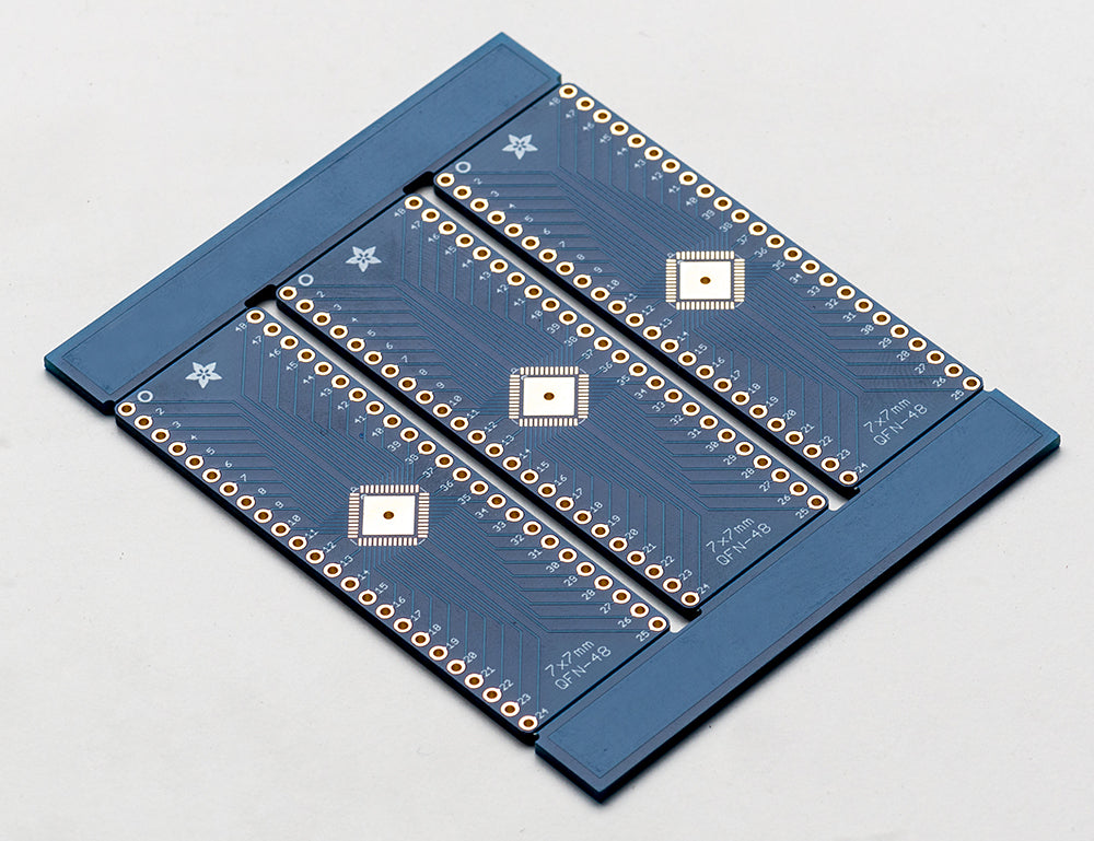 SMT Breakout PCB for 48-QFN or 48-TQFP - 3 Pack! -