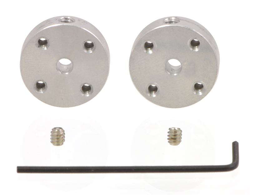 Pololu Universal Aluminum Mounting Hub for 3mm Shaft, M3 Holes (2-Pack)