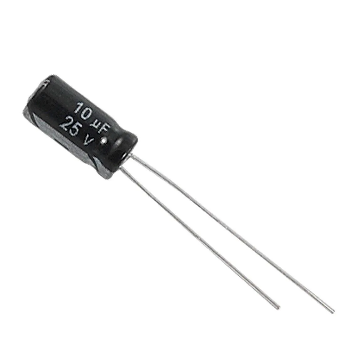 10uF 25V Through Hole Electrolytic Capacitor (Pack of 5)