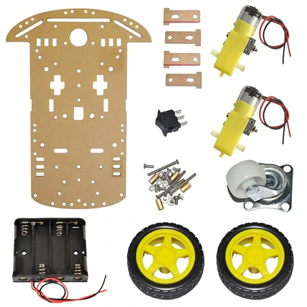 Transparent Robot Smart Car Chassis Kit
