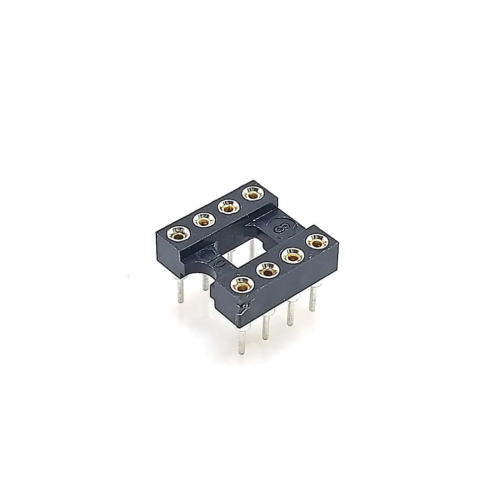 8 Pin Machined IC Base/Socket (Round Holes)