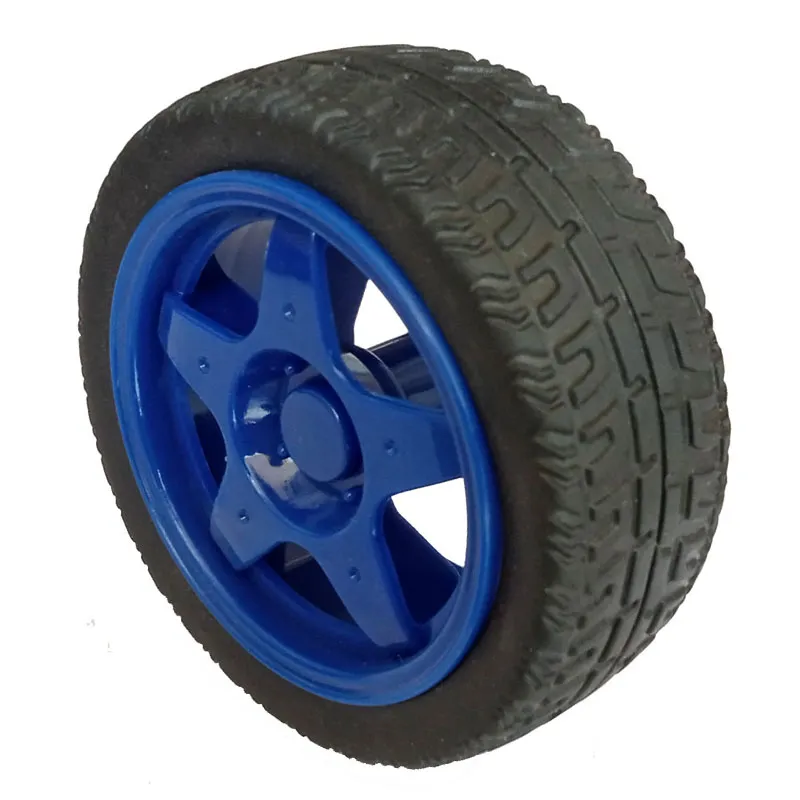 65mm Robot Wheel for BO Motors (Blue)