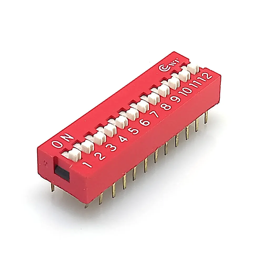 12 Way Slide Switch - DIP Switch 2.54mm Pitch