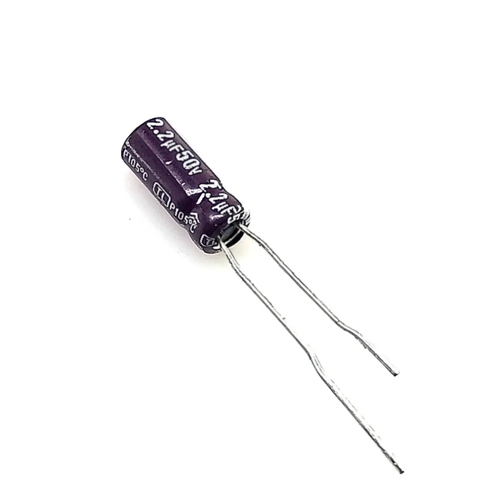 2.2uF 50V Through Hole Electrolytic Capacitor (Pack of 2)