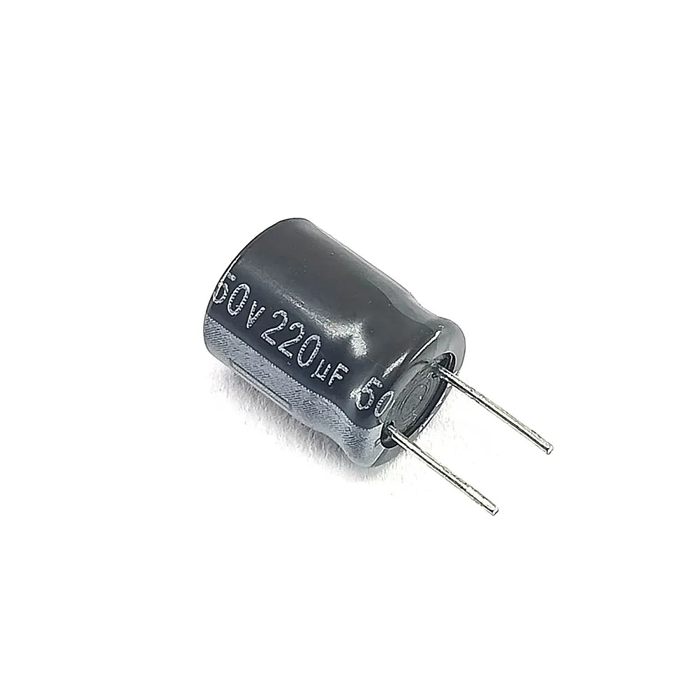 220uF 50V Through Hole Electrolytic Capacitor (Pack of 3)
