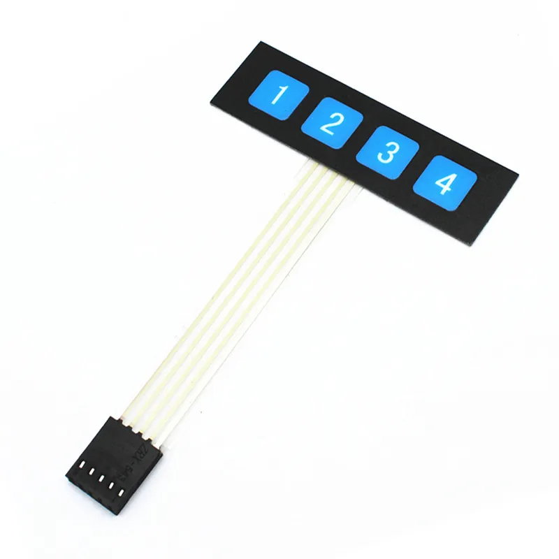 1×4 Key Matrix Membrane Switch Keypad