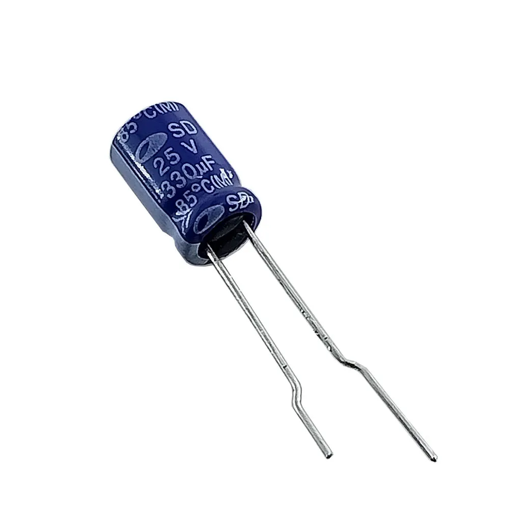 330uF 25V Through Hole Electrolytic Capacitor (Pack of 3)