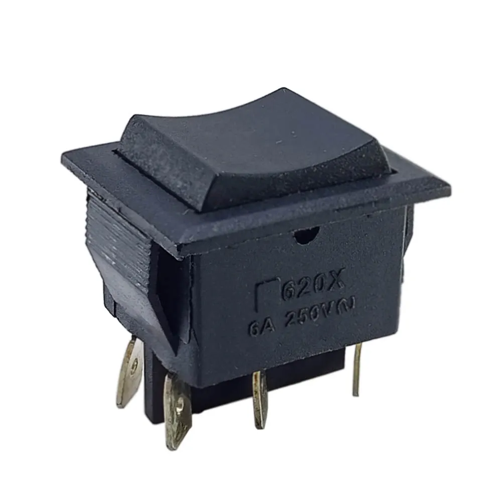 DPDT Center Off Rocker Momentary Switch - Spring Action
