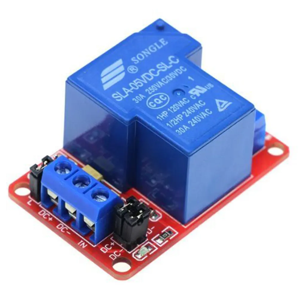 1 Channel 5V 30A Relay Module with Optocoupler Isolation, High and Low Trigger