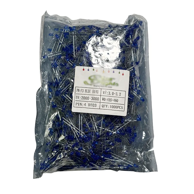 3mm LED Diffused Blue (Pack of 1000)