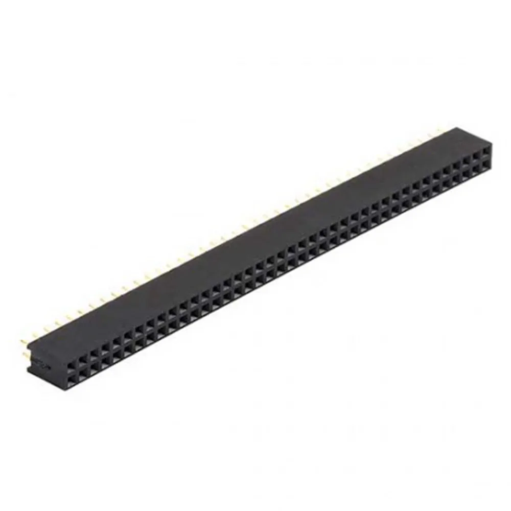 2x40 Pin 2.54mm Pitch Female Double Row Berg Strip