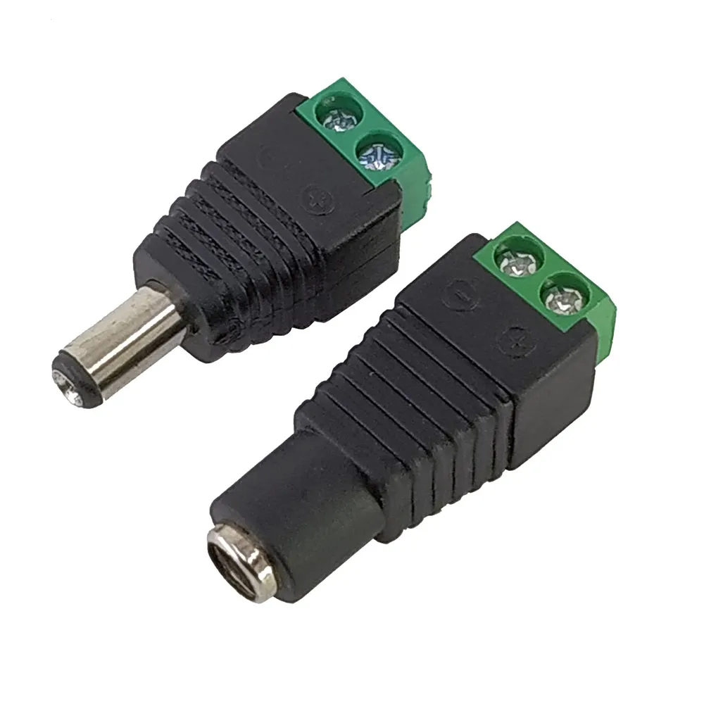 Male + Female 2.1*5.5mm for DC Power Jack Adapter Connector
