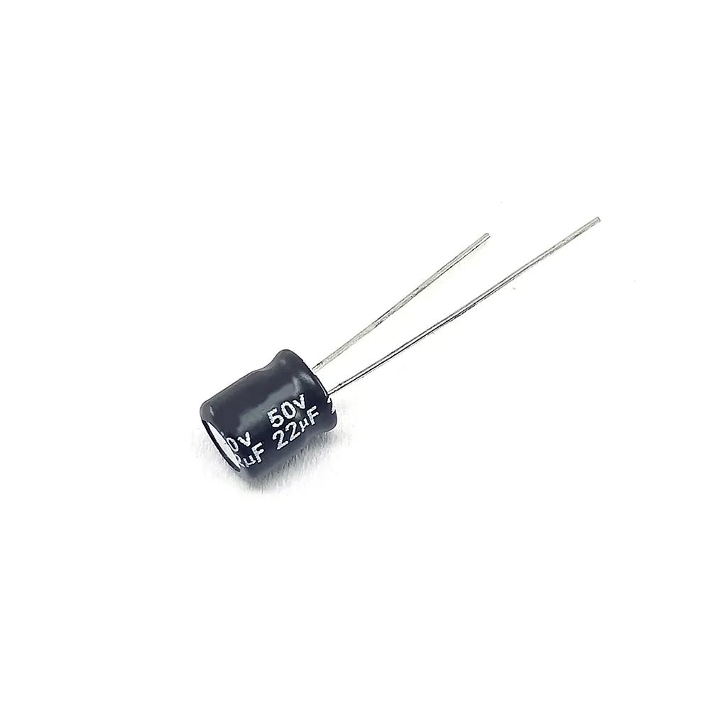 22uF 50V Through Hole Electrolytic Capacitor (Pack of 3)
