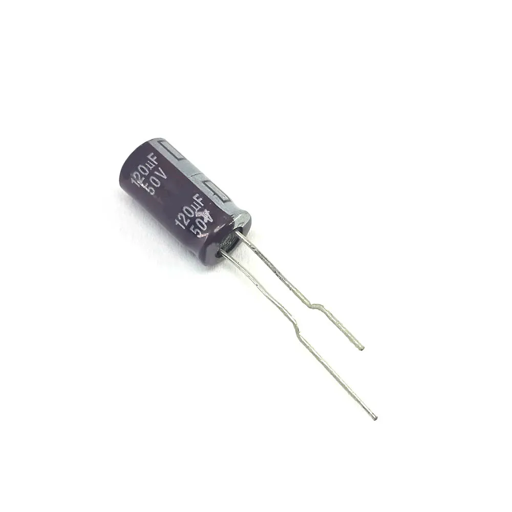 120uF 50V Through Hole Electrolytic Capacitor (Pack of 3)