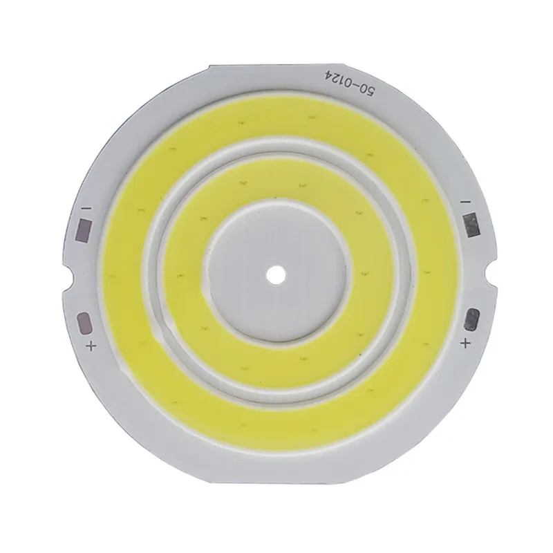 3V-3.7V Round COB LED Light Double Ring Cool White LED