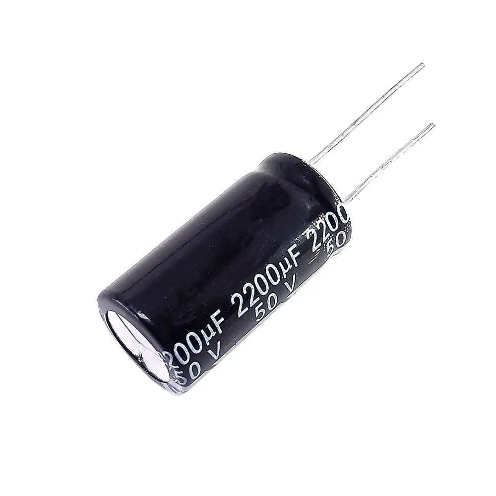 2200uF 50V Through Hole Electrolytic Capacitor