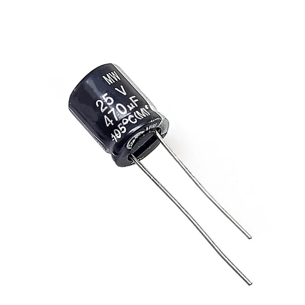 470uF 25V Through Hole Electrolytic Capacitor (Pack of 3)