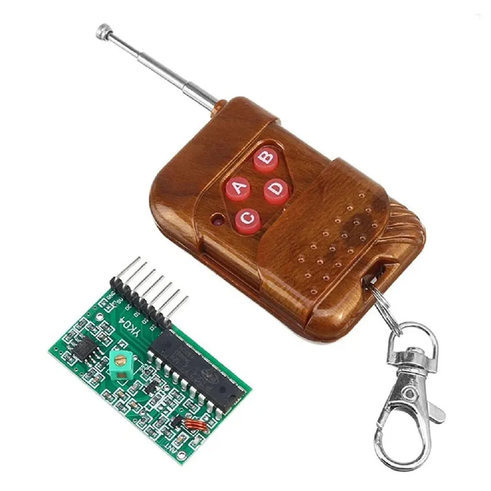 4 Channel Wireless Four Button RF Remote Control Transceiver Module (Non Locking Mode)