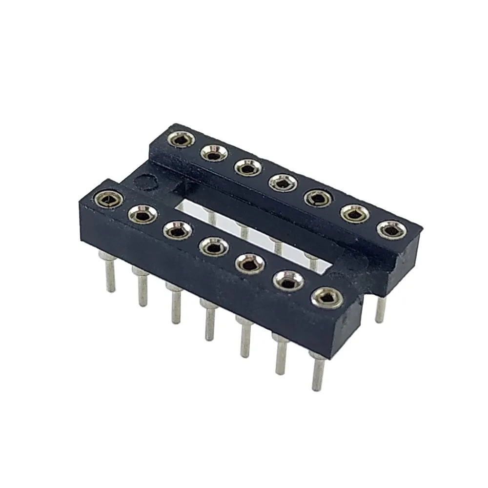 14 Pin Machined IC Base/Socket (Round Holes)