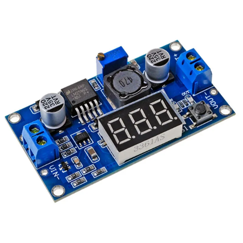 LM2577 3A DC-DC Step UP LED Voltmeter 3-34V to 4-35V Adjustable Boost Converter module