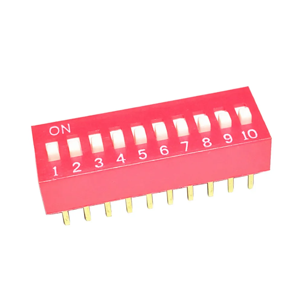 10 Way Slide Switch - DIP Switch 2.54mm Pitch
