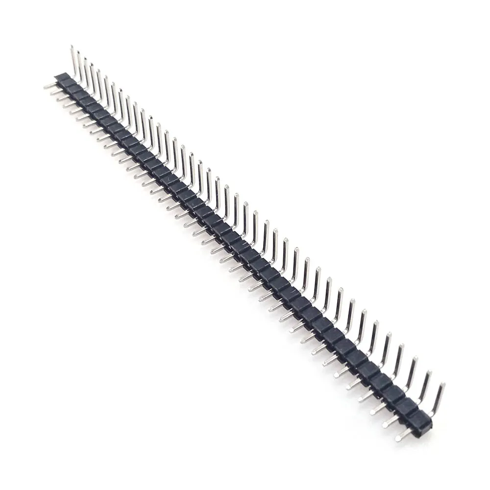 1x40 Pin 2.54mm Pitch Male Berg Strip (Right Angle)
