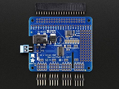 Adafruit 16-Channel PWM / Servo HAT for Raspberry Pi – Mini Kit