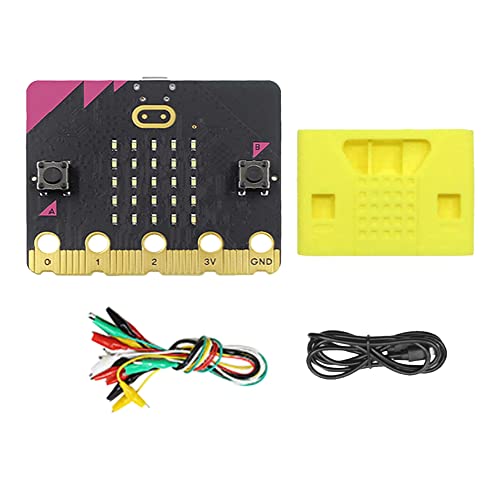 Tsadeer BBC Micro: Bit V2.2 Go Kit Altoparlante Incorporato Microfono Sensibile al Tocco Scheda di Sviluppo Programmabile DIY + Protettiva, micro bit v2.2 go kit