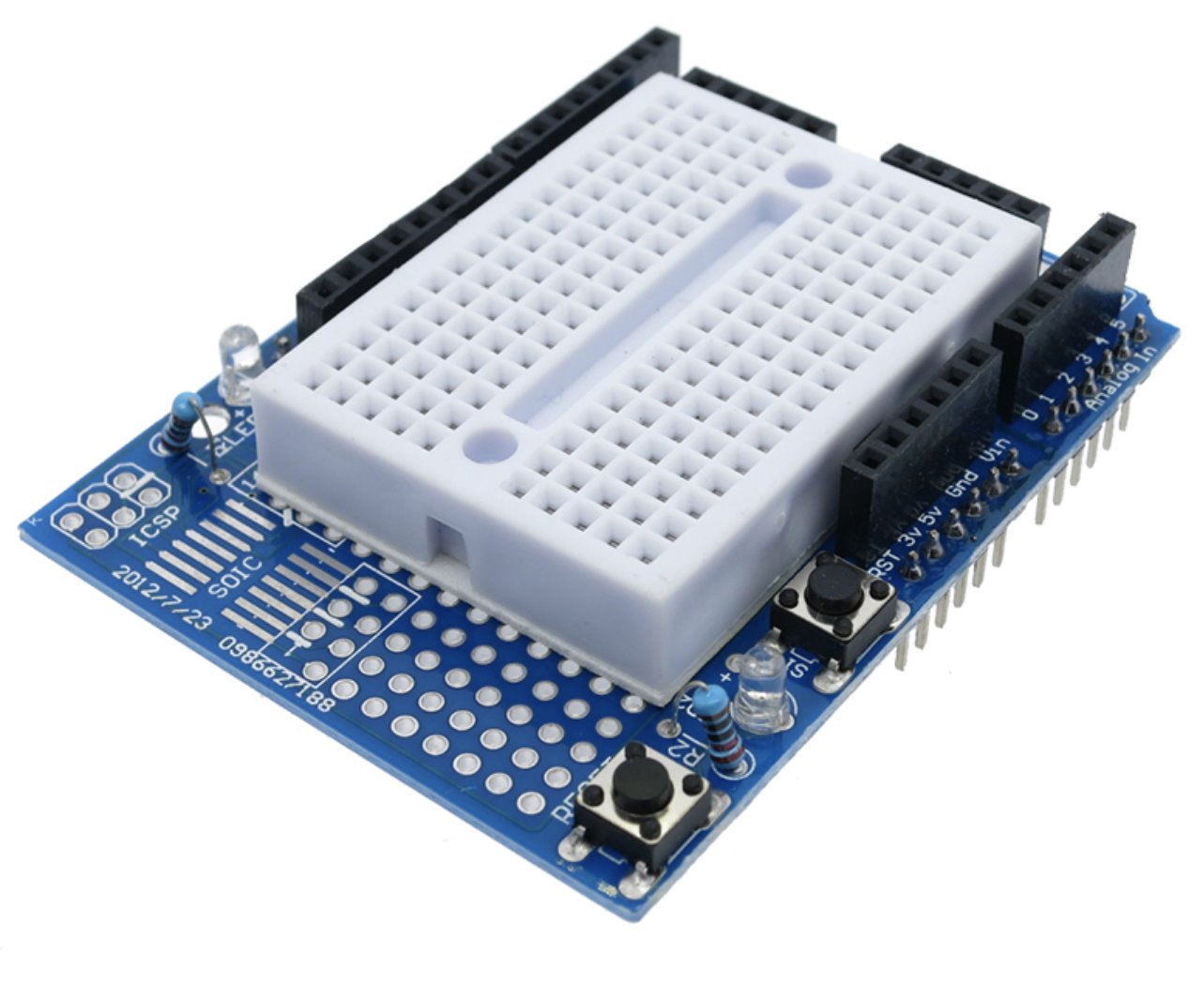 Arduino protoshield kit con mini Breadboard